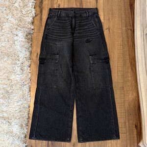 American Eagle Super High Rise Baggy Wide Leg jeans